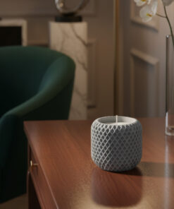 Alternative view of Vela Decorativa en Vaso Relieve "Harmony" - Cera de Soja (Regalo Original)