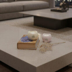 Alternative view of Vela de Soja Orgánica "Zen Light" - Diseño Wabi Sabi (Colores Únicos)