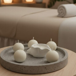 Kit Vela de Masaje Recargable + 4 Recargas (Pack Serenity)