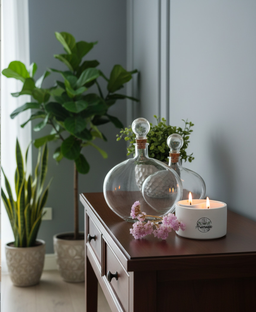 Vela de Soja Bicolor 2 en 1 - "Pure Duo" (Canela-Naranja + Ayurveda) - Imagen 3