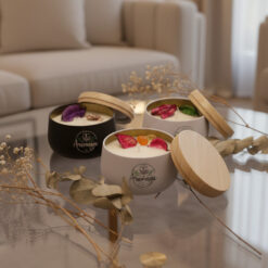 Alternative view of Vela de Soja en Lata "Velatin Black" - Ayurveda