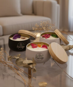 Alternative view of Vela de Soja en Lata "Velatin Black" - Ayurveda