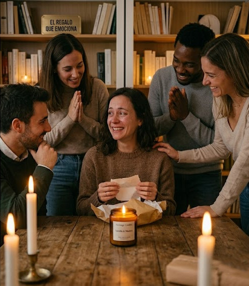 Velas de soja naturales como regalo emotivo y original